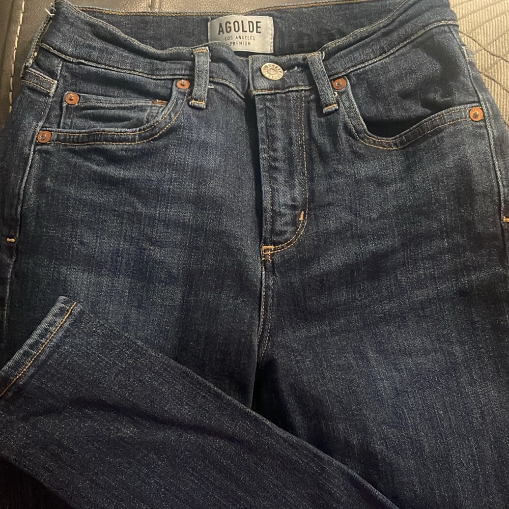 AGOLDE Roxanne skinny jeans dark wash